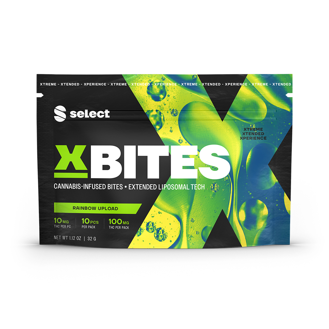 Select High Dose X Bites 100mg (10 x 10mg) Rainbow Upload