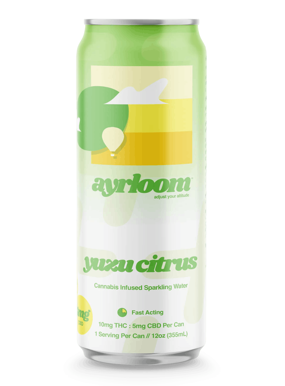 Ayrloom Up Seltzer - Yuzu Citrus 2:1 (THC:CBD)