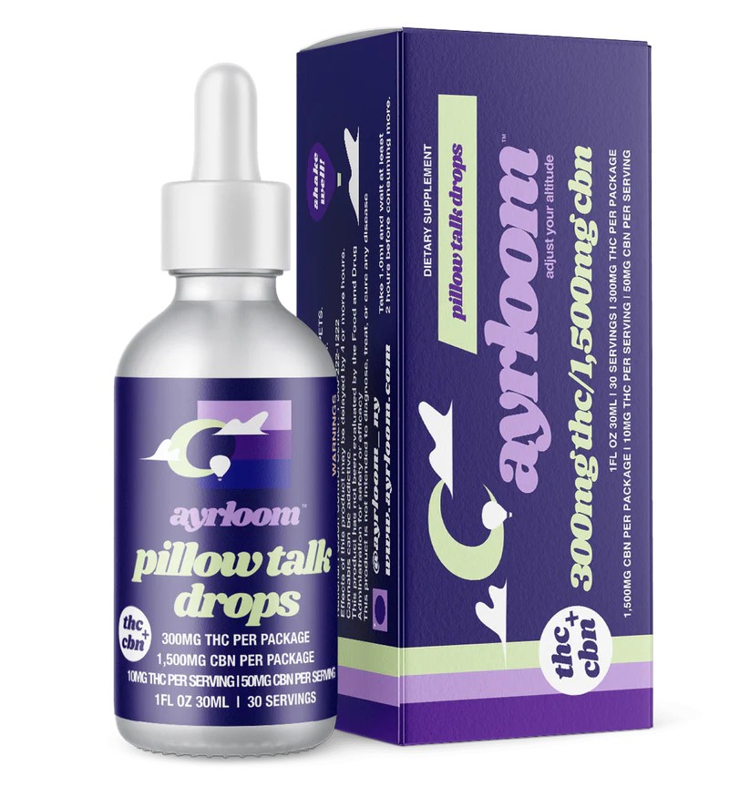 Ayrloom Tincture 300mg Pillow Talk Drops 1:1 (THC:CBN)