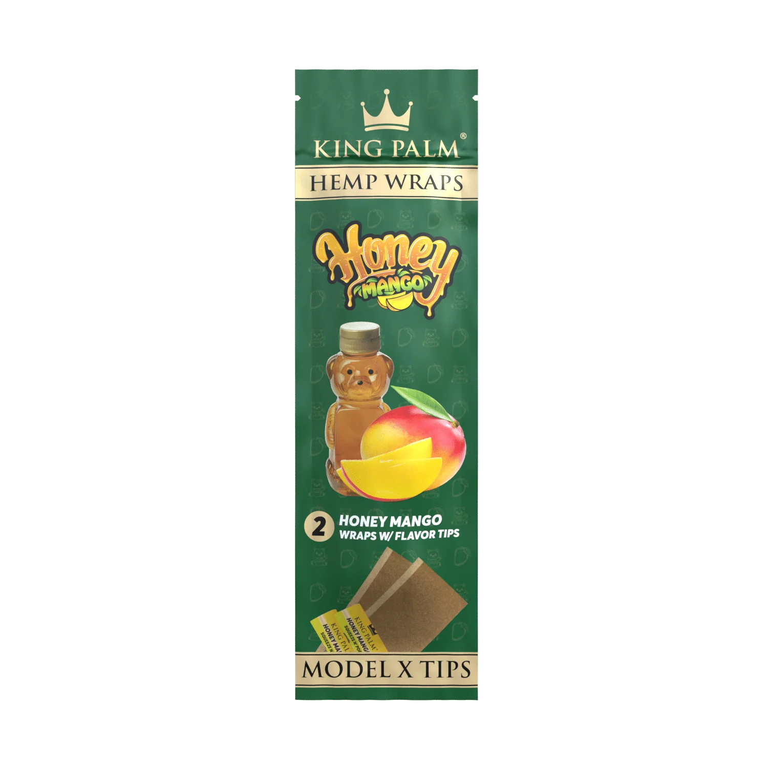 WRAPS - KING PALM HEMP HONEY MANGO (2PK) - One Size