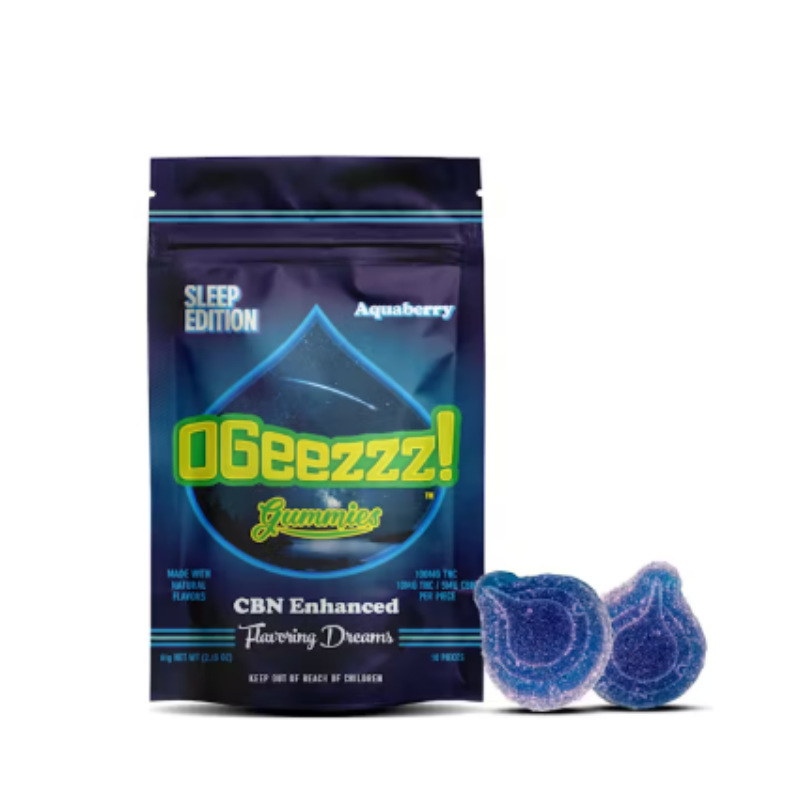 GUMMY - OGEEZ - AQUA BERRY 2 (THC):1 (CBN)