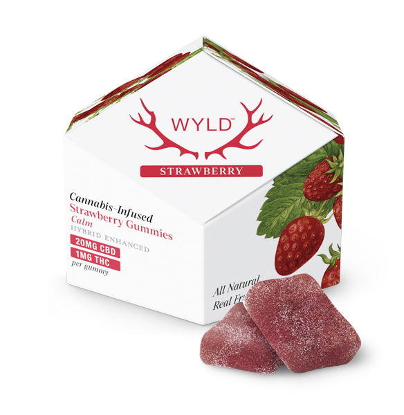 GUMMIES - WYLD - STRAWBERRY - 200MG CBD:10MG THC (10PK)