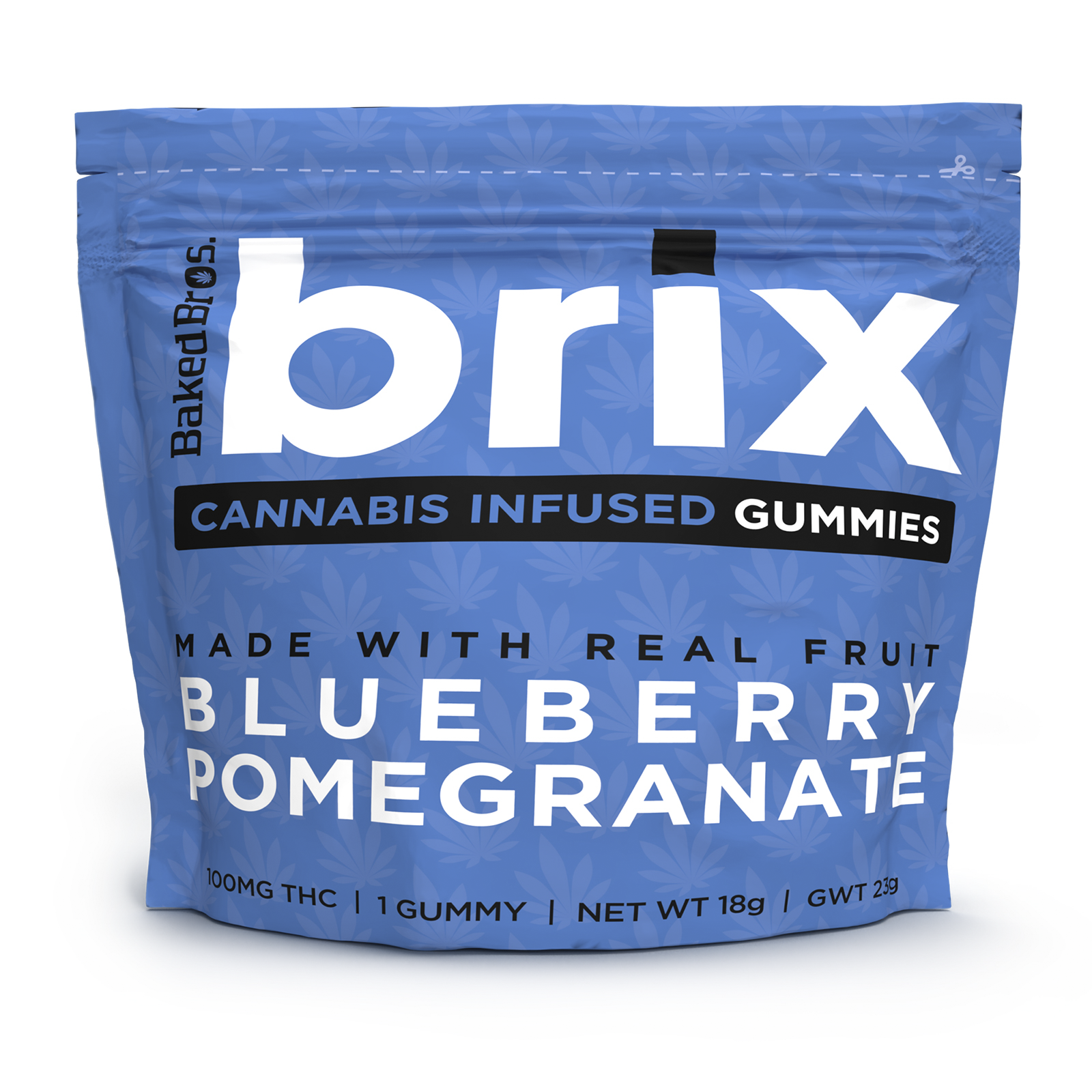 BAKED BROS - BRIX - BLUEBERRY POMEGRANATE (H) 100MG