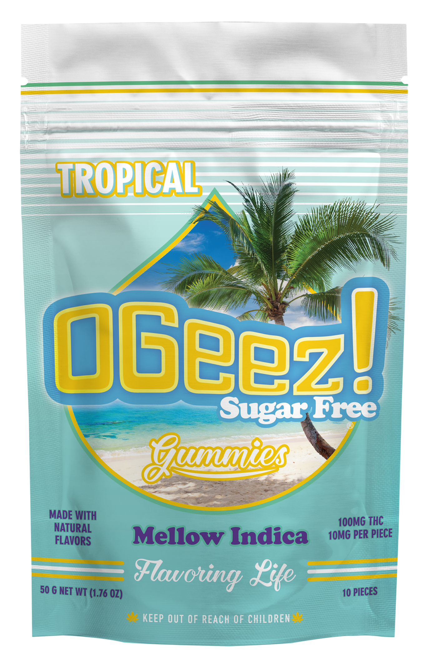 OGEEZ - SUGAR FREE TROPICAL (I) - 100MG