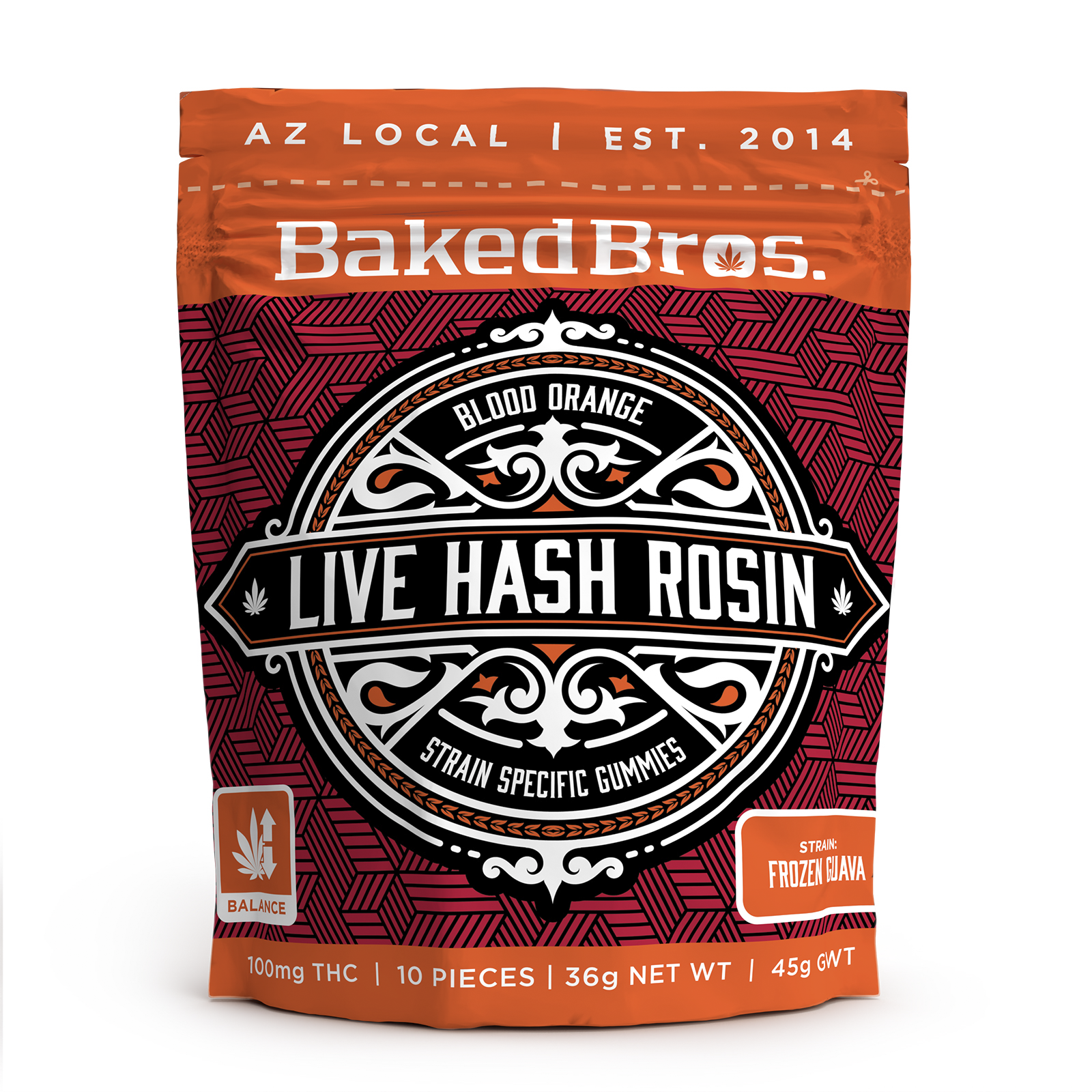 BAKED BROS - ROSIN BLOOD ORANGE (H) - 100MG