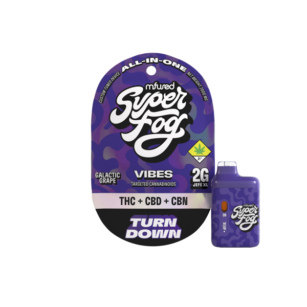 MFUSED JEFE VIBES - TURN DOWN (THC:CBD:CBN) - 2000MG