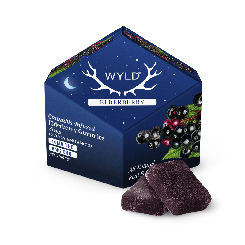 GUMMIES - WYLD - ELDERBERRY 100MG THC:50MG CBN (I)