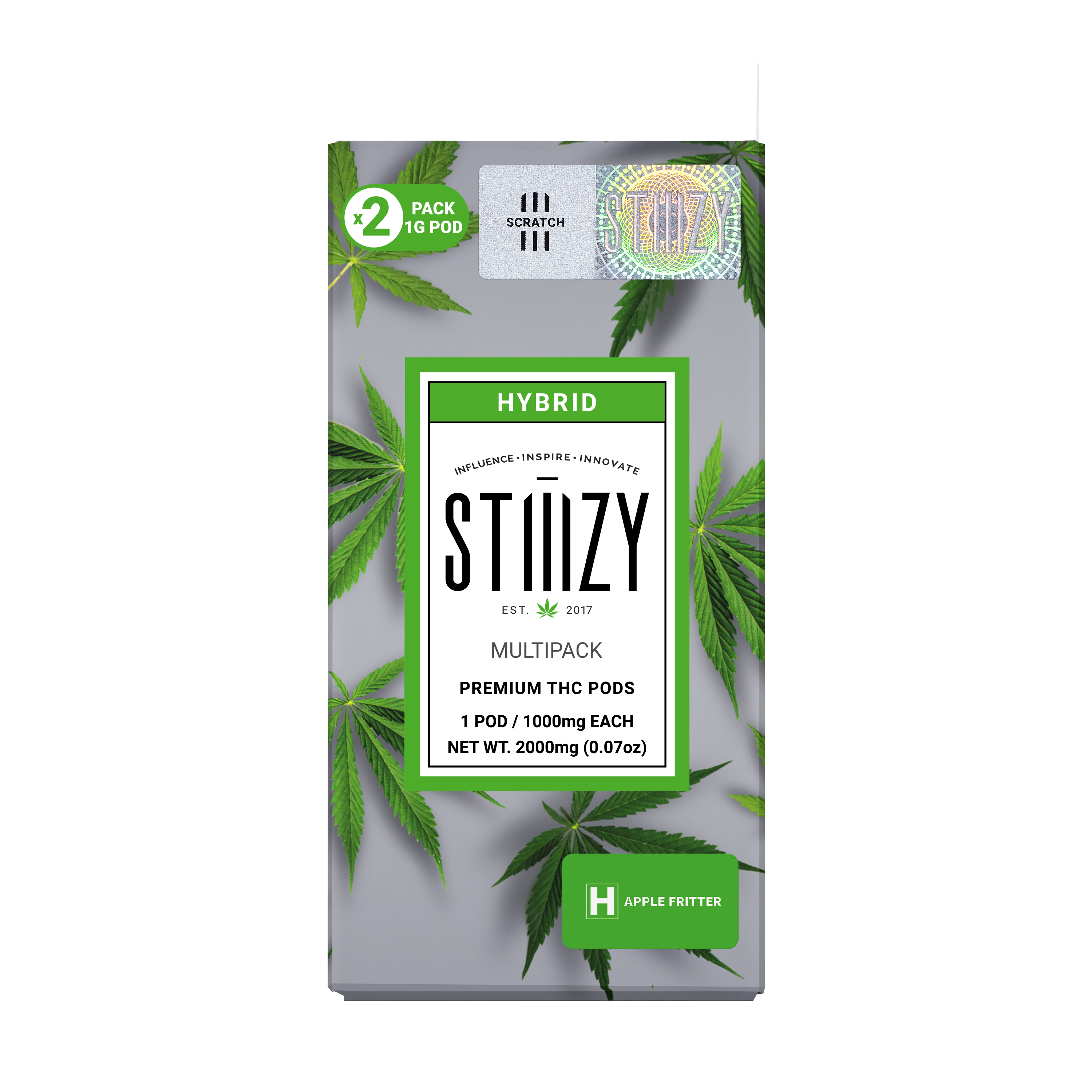 STIIIZY - 2PK 1.0G POD - APPLE FRITTER (H)