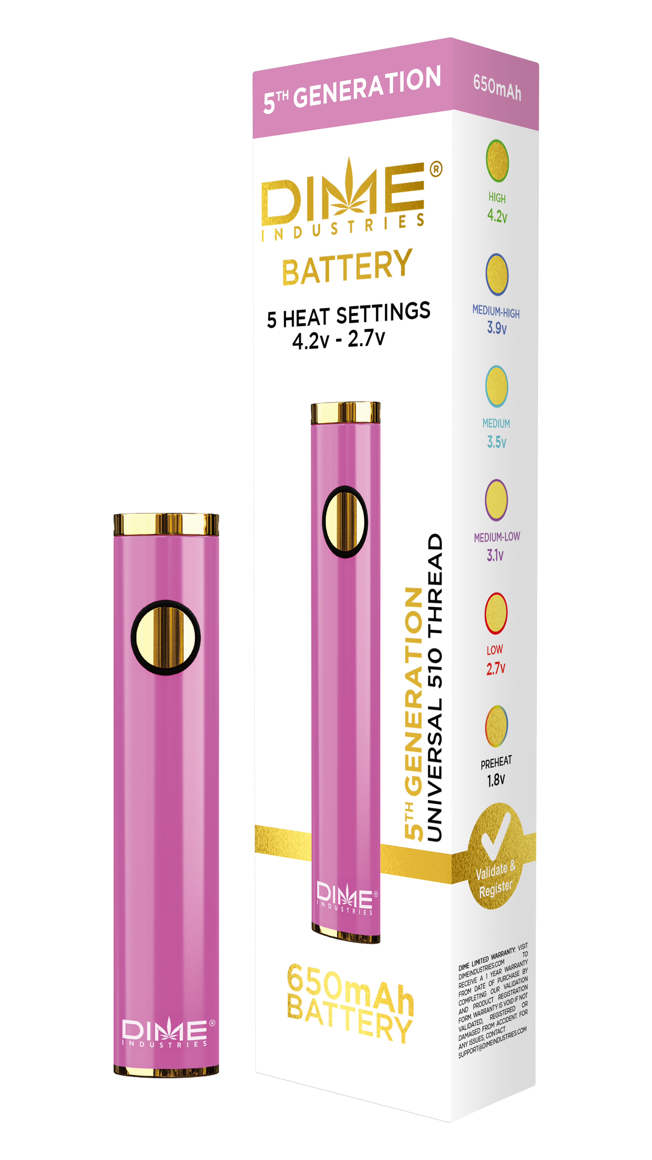 DIME BATTERY (MAGENTA)