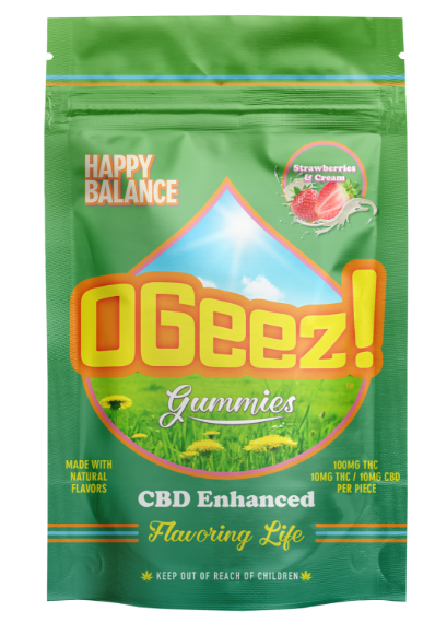 GUMMY - OGEEZ - STRAWBERRIES & CREAM(I) 1:1 - 100MG