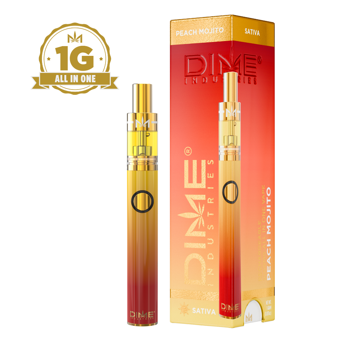 DISPOSABLE CARTRIDGE - DIME - LR PEACH MOJITO (S) - 1000MG