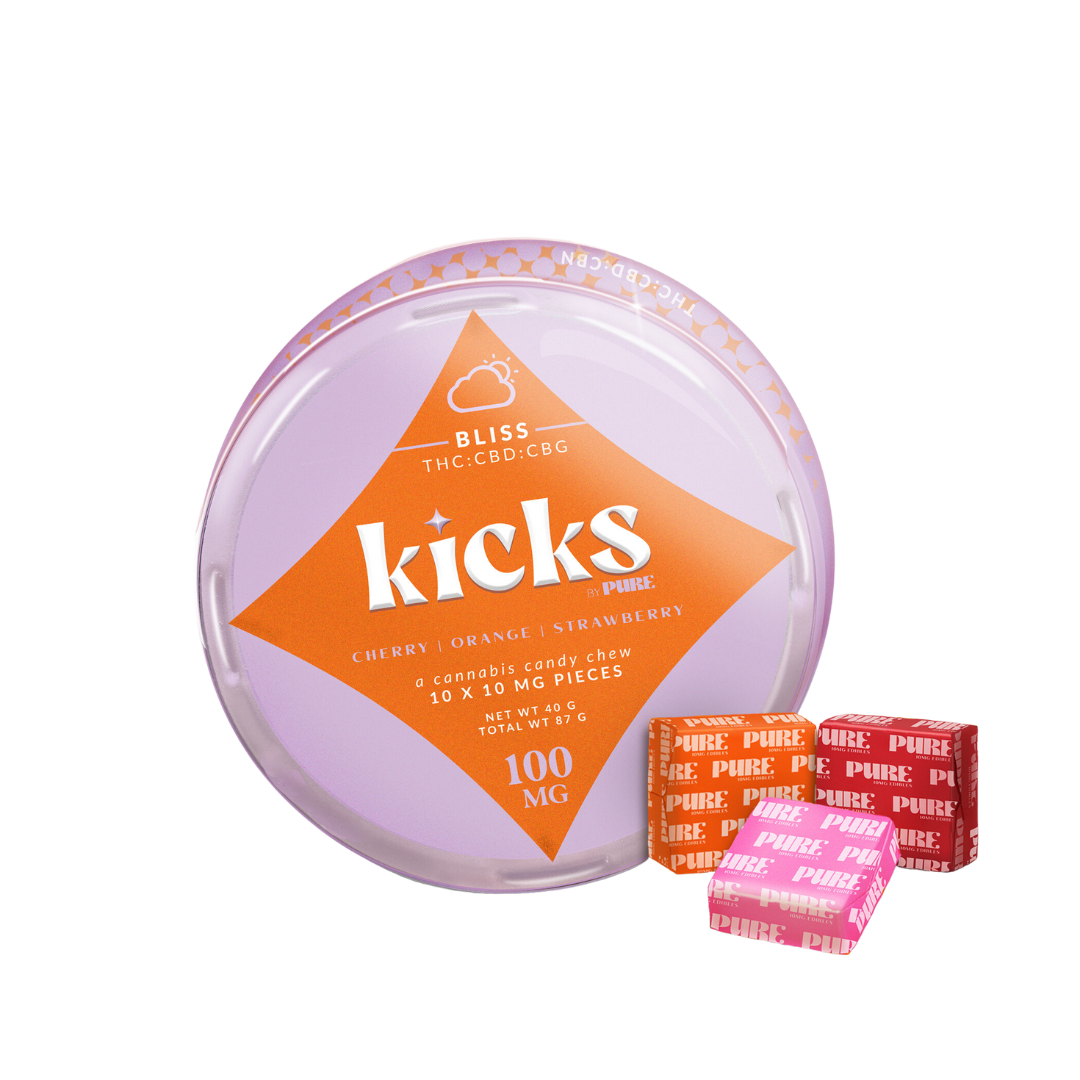 PURE - KICKS BLISS 1:1:1 (H) (THC:CBD:CBG) - 100MG