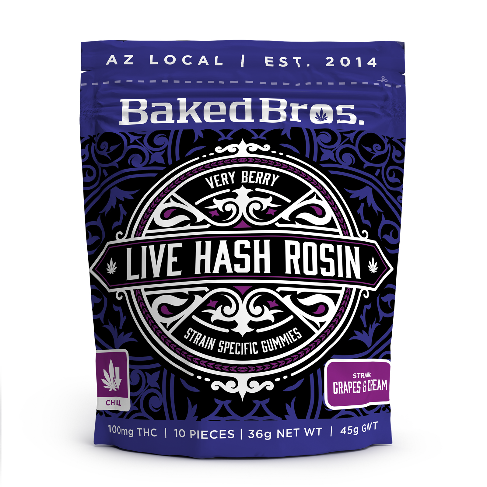 BAKED BROS - ROSIN VERY BERRY (HI) - 100MG