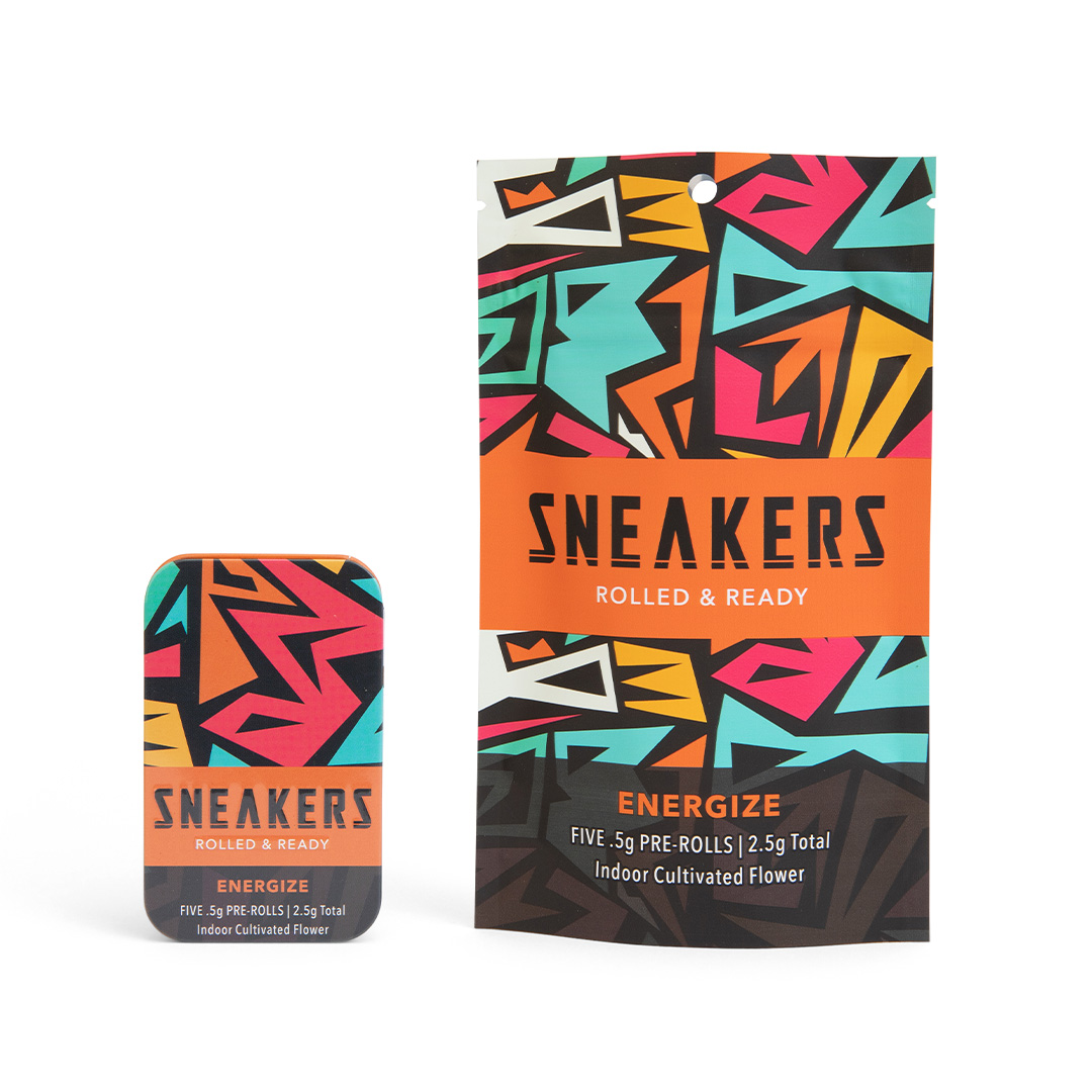 SNEAKERS ENERGIZE PRE ROLL 5 PACK - 2.5G (JENNY KUSH)