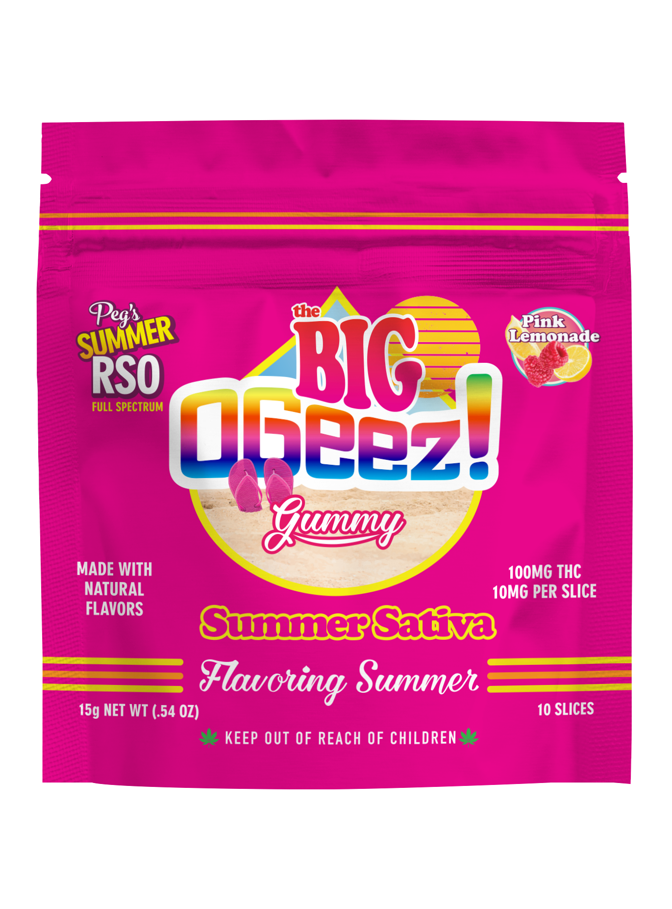 OGEEZ - BIG PINK LEMONADE RSO - 100MG