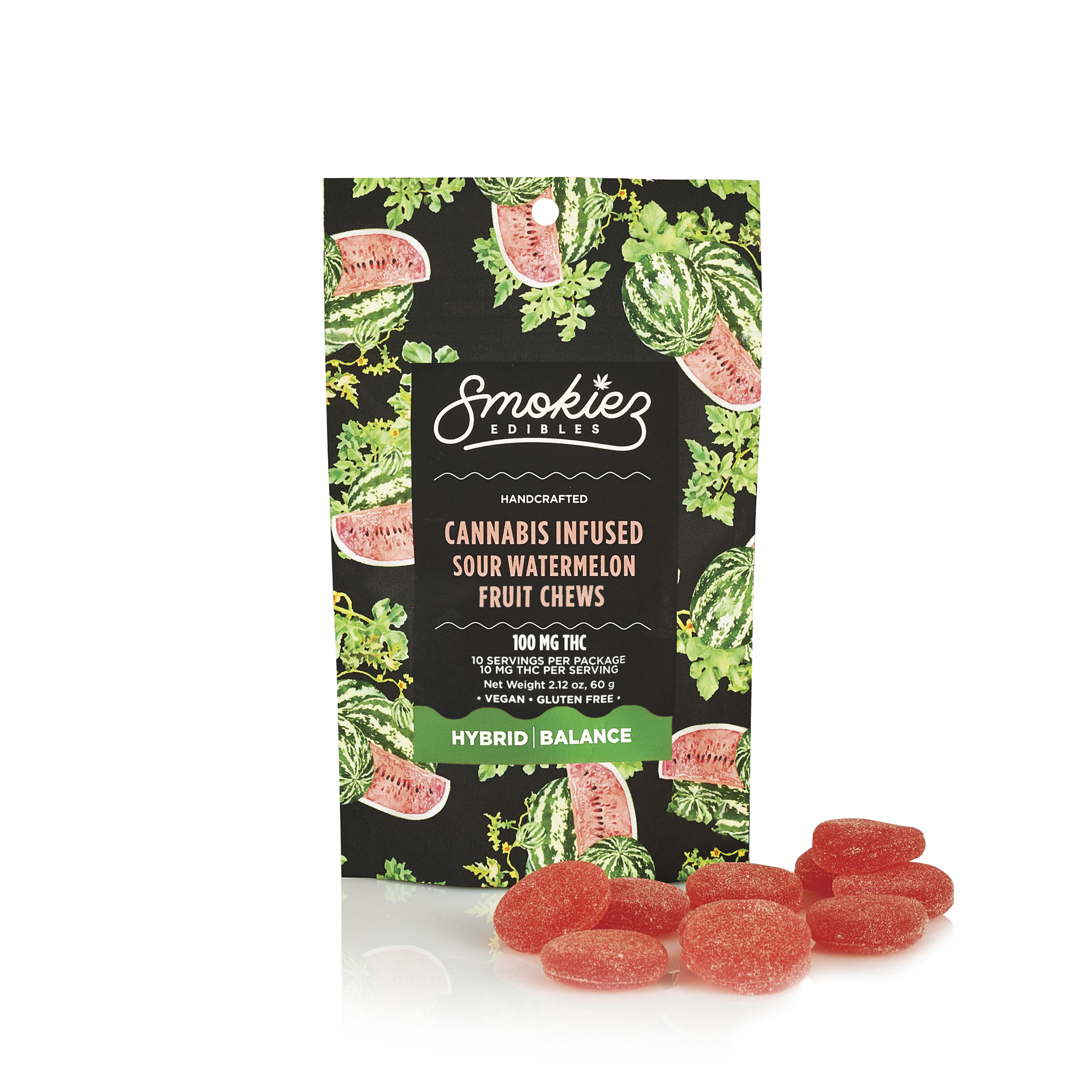 GUMMY - SMOKIEZ - SOUR WATERMELON (H) - 100MG