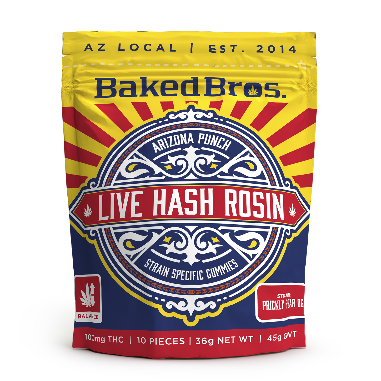 BAKED BROS - ROSIN ARIZONA PUNCH (H) - 100MG