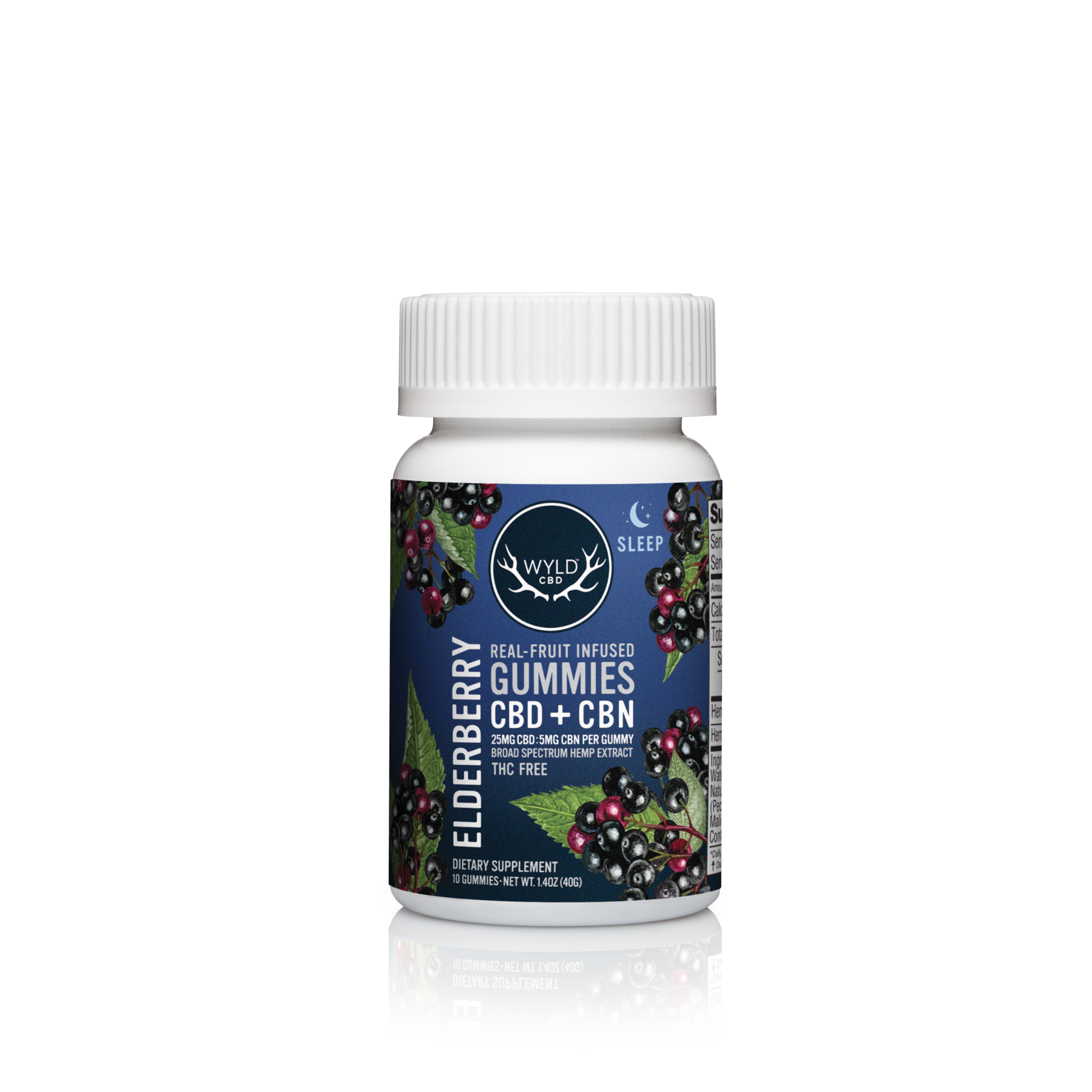 CBD GUMMY - WYLD - ELDERBERRY - 250MG CBD : 50MG CBN