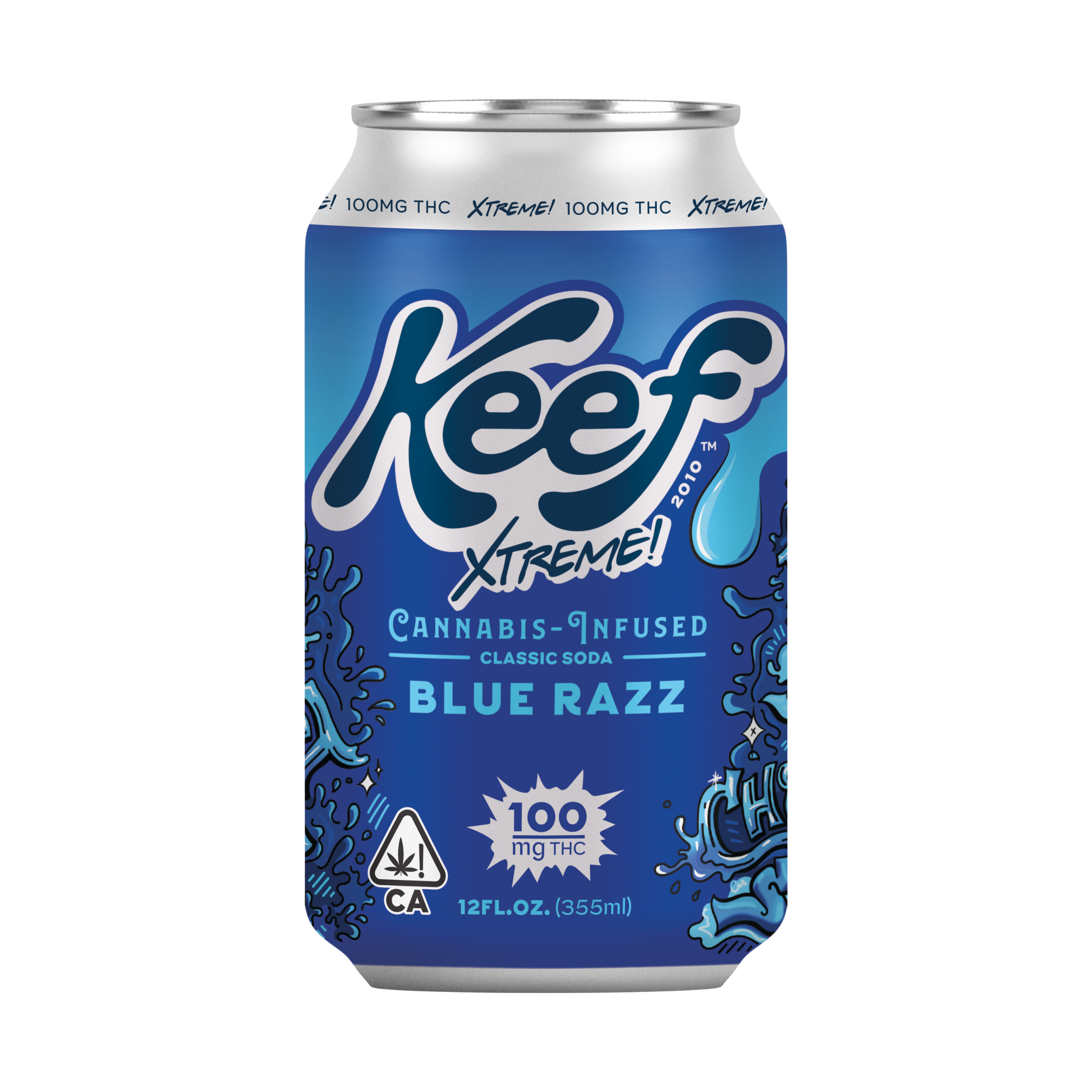 KEEF COLA - BLUE RAZZ SODA - 100MG