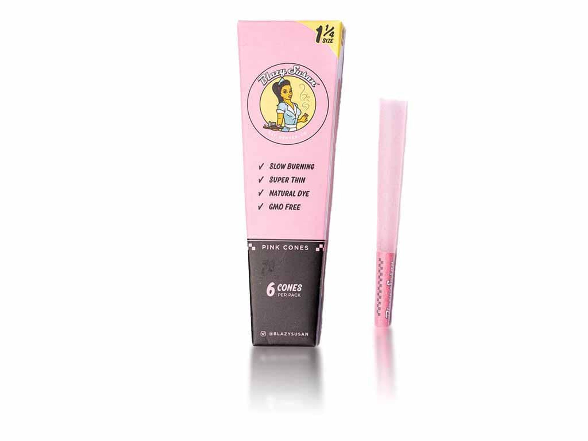 CONES - BLAZY SUSAN PINK 1 1/4 (6PACK)