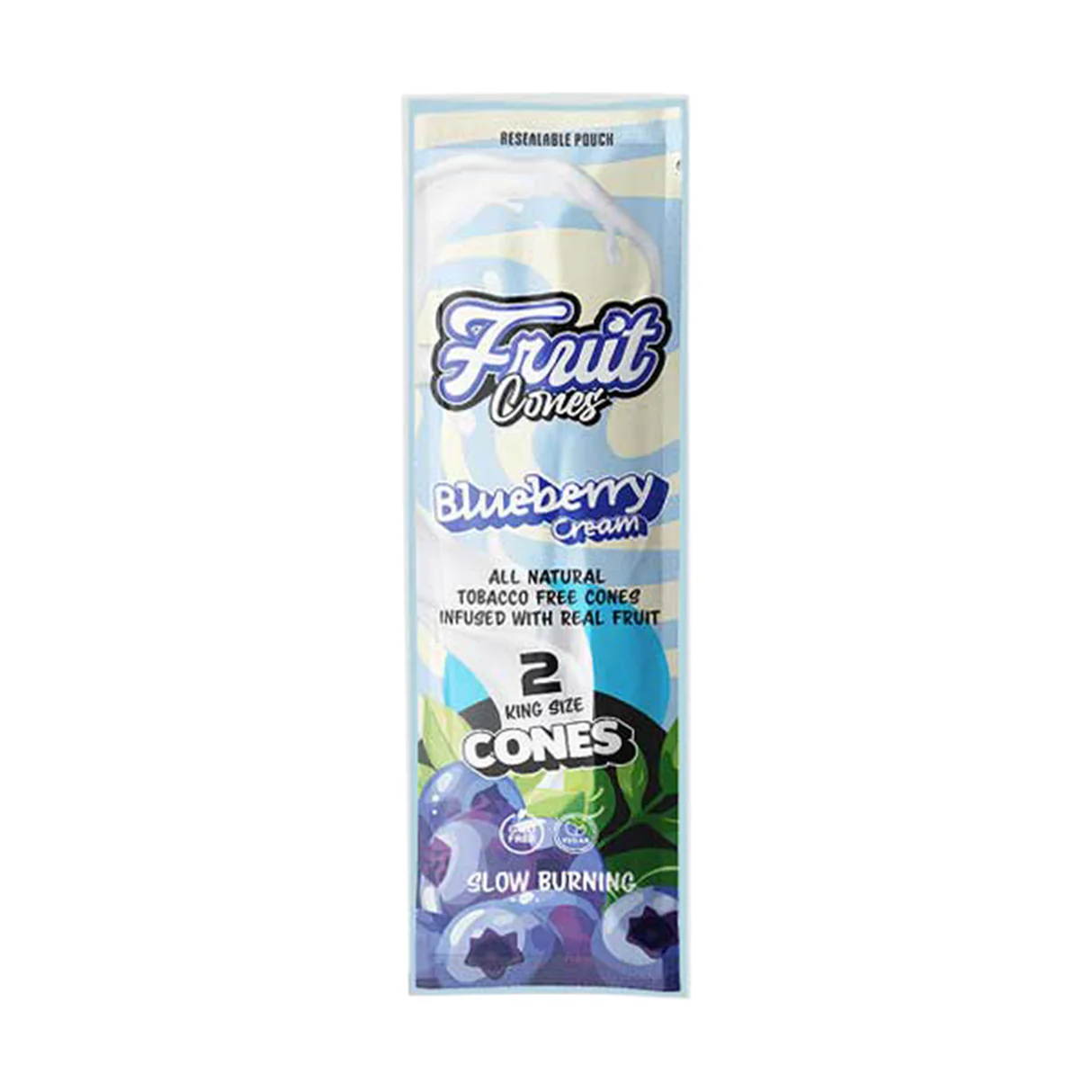 CONES - FRUIT CUTS - BLUEBERRY CREAM (2PK) 
