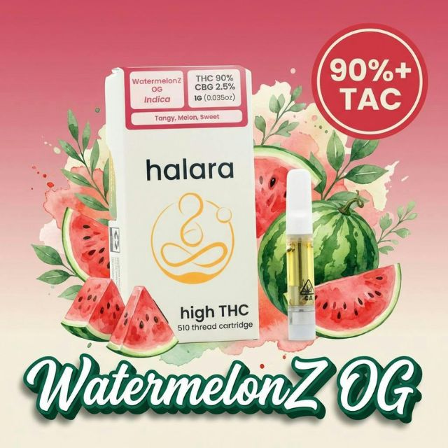 Watermelon Z OG 1g High THC Vape Cart