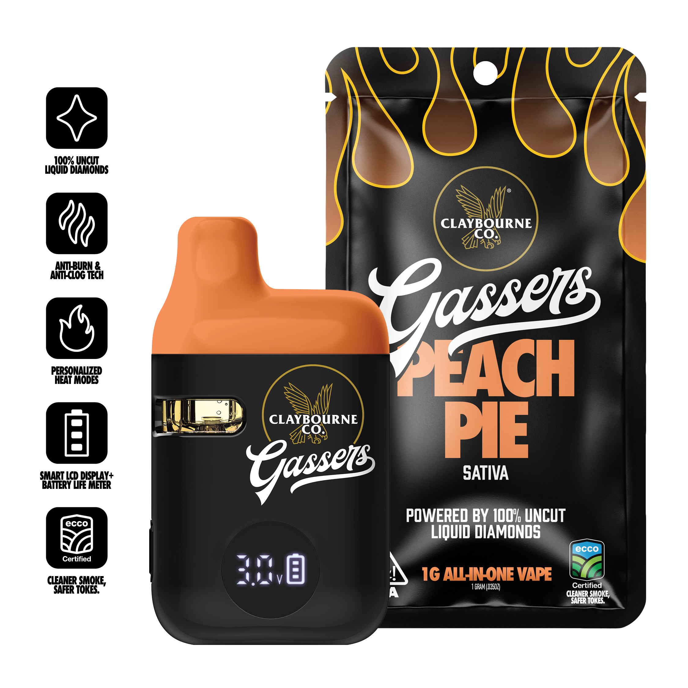 Peach Pie 1g Classic All-in-One Vape