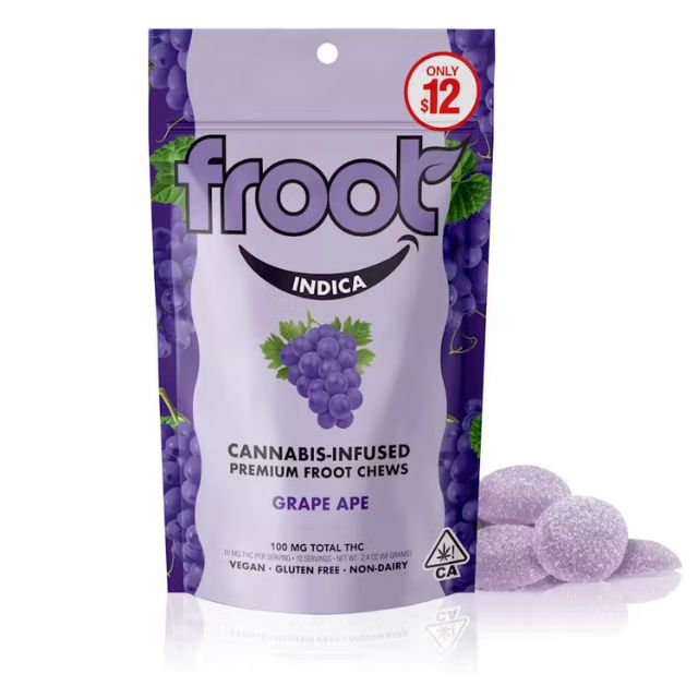 Grape Ape 100mg 10 Pack Gummies