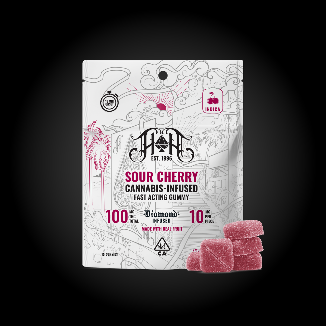 Sour Cherry Fast Acting 100mg Gummies