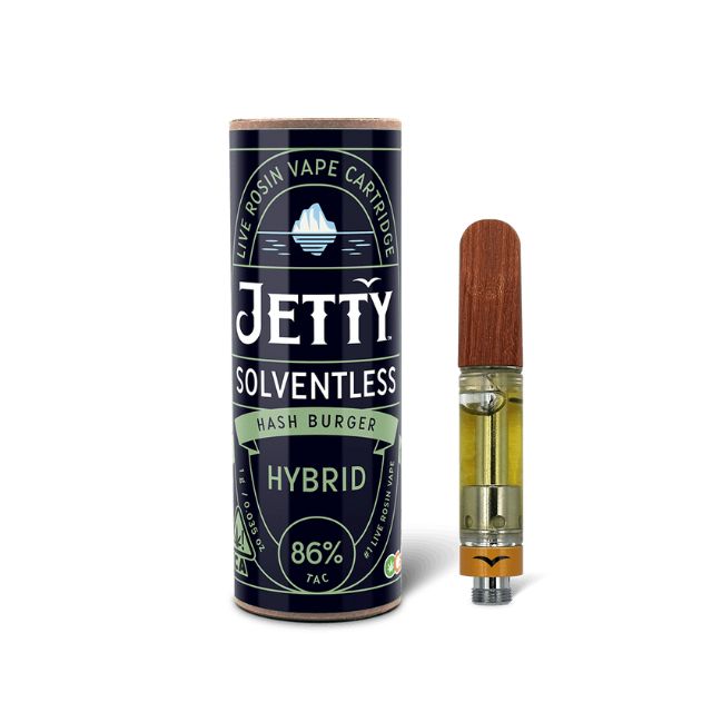 Hash Burger 1g Solventless Live Rosin Vape Cart