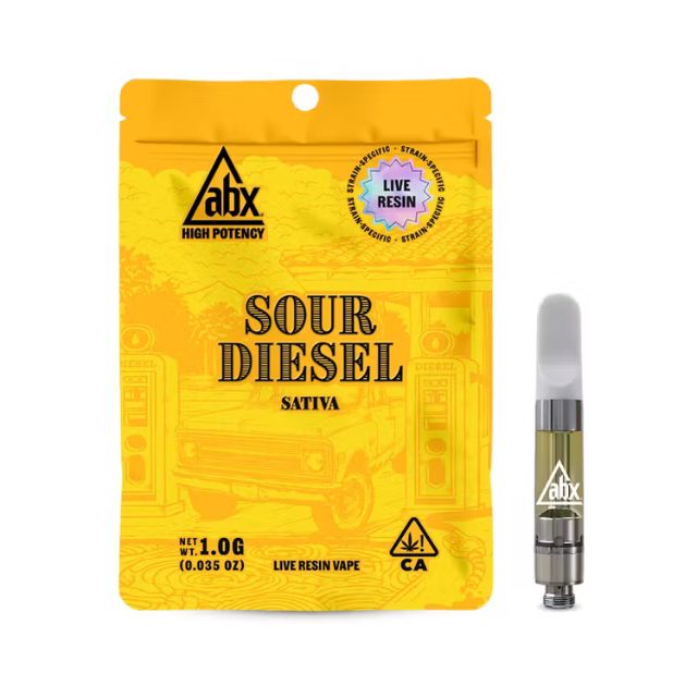 Sour Diesel 1g High Potency Live Resin Vape Cart