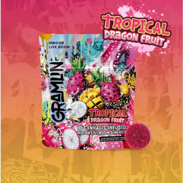 Tropical Dragon Fruit 100mg Gummies