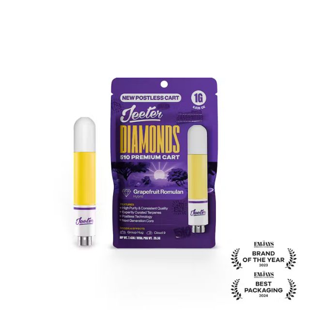 Grapefruit Romulan 1g Diamonds Vape Cart