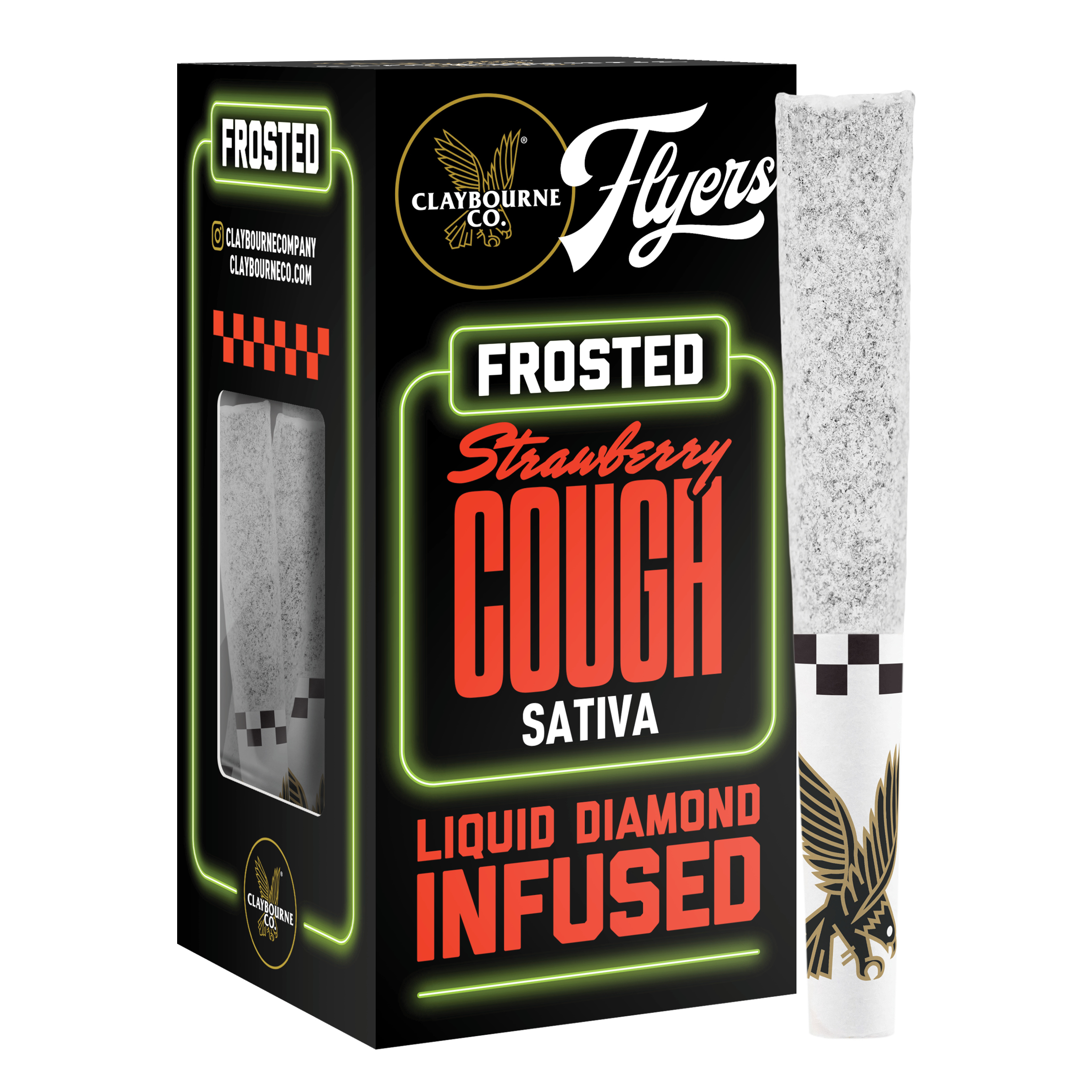 Strawberry Cough (0.5g x 5) 2.5g Frosted Infused Prerolls