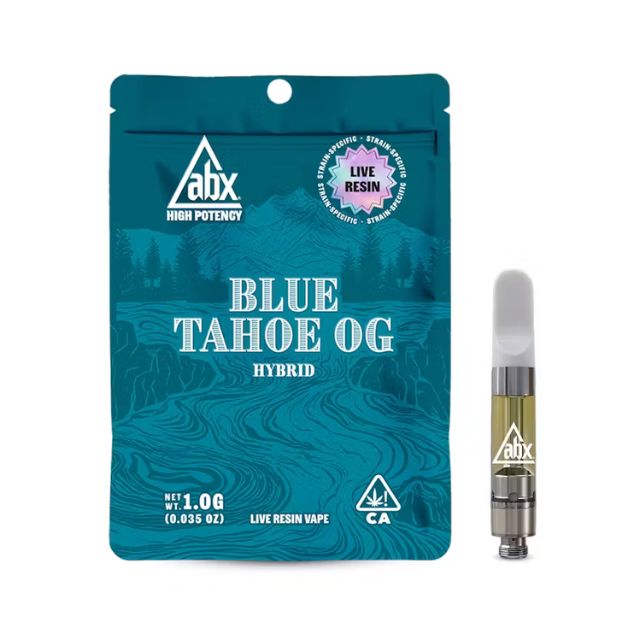 Blue Tahoe 1g High Potency Live Resin Vape Cart