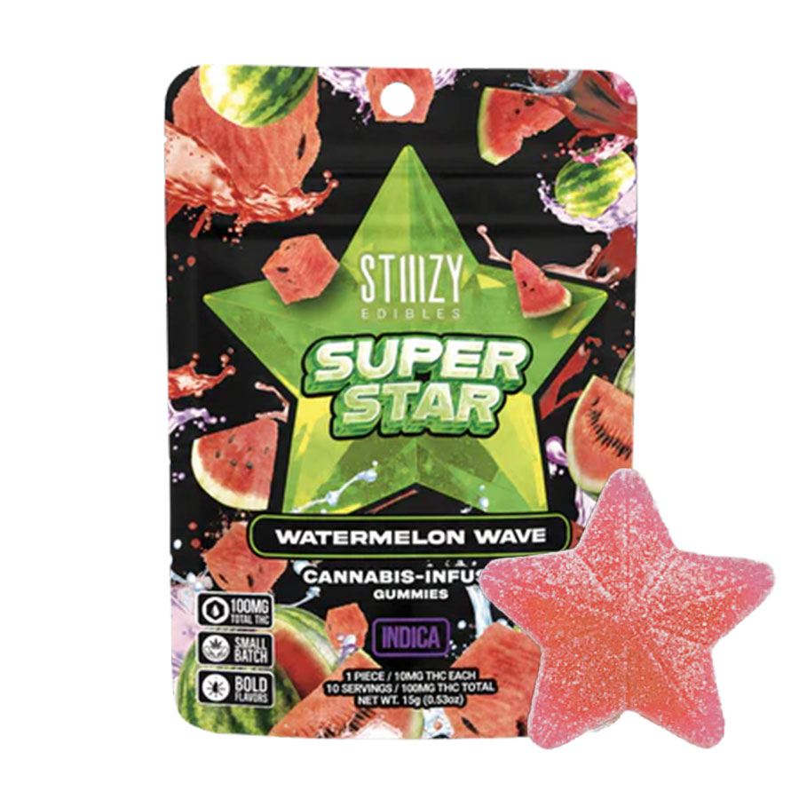 Watermelon Wave 100mg Star Gummies