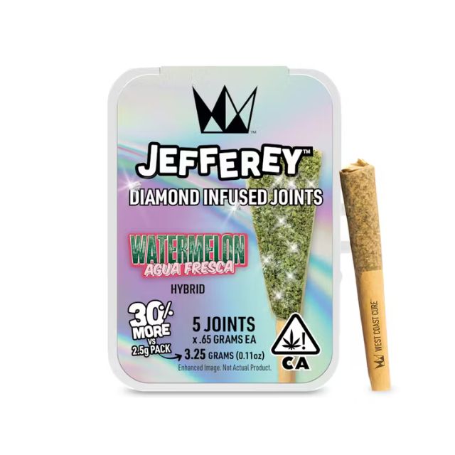 Watermelon Agua Fresca (.65g x 5) 3.25g Jefferey Infused Prerolls