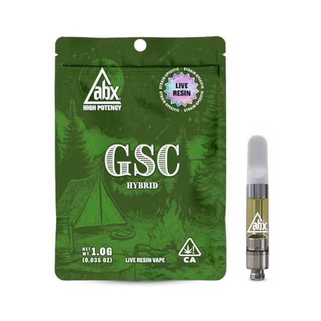 GSC 1g High Potency Live Resin Vape Cart