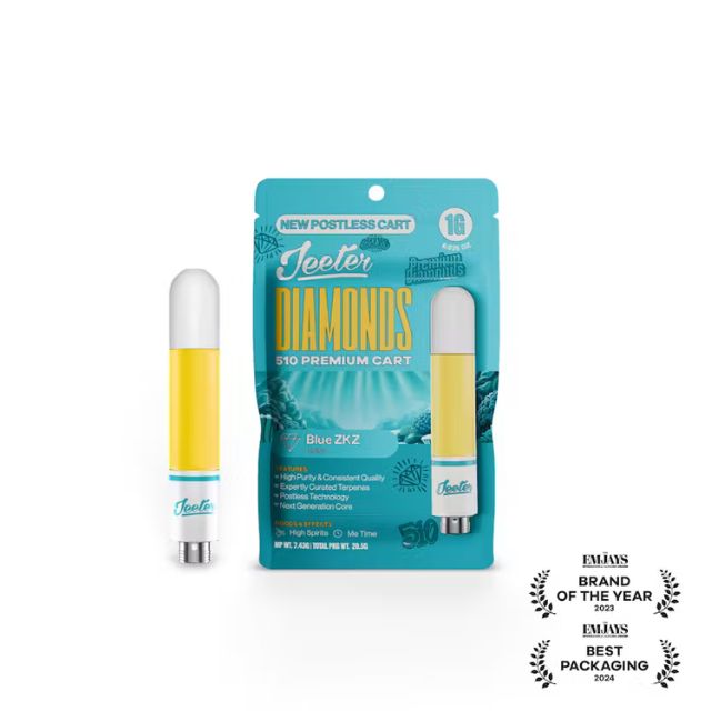 Blue ZKZ 1g Diamonds Vape Cart