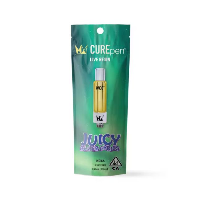 Juicy Blueberries 1g Live Resin CUREpen Vape Cart