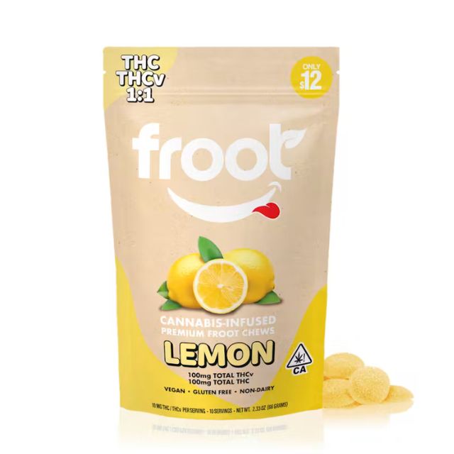 Lemon 100mg 1:1 THCv Gummies