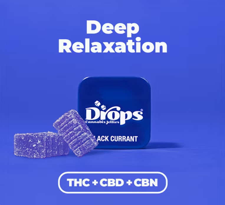 SINGLE - ENHANCED BLACK CURRANT [I] THC:CBN:CBD(1:1:1) LIVE ROSIN GUMMY - 100 mg