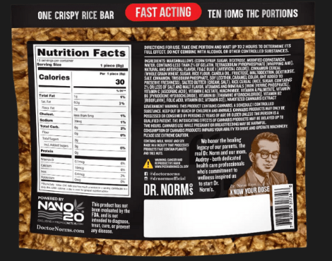 CRUNCHY TOASTED CINNAMON RICE KRISPY TREAT [H] NANO - 100 mg