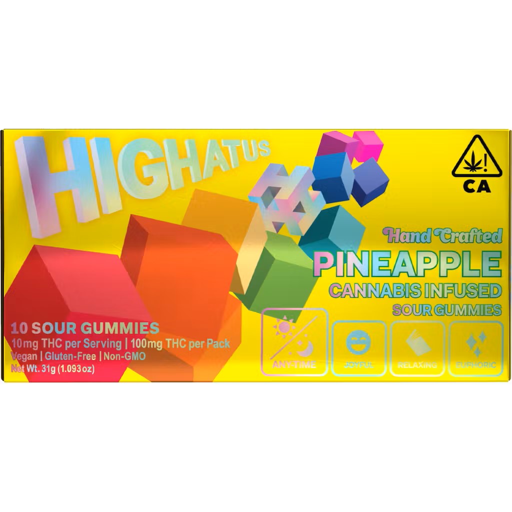PINEAPPLE GUMMIES 10PC (100MG) [H]