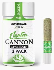 BABY CANNON - SILVER BLAZE 3PK [H] SOLVENTLESS PREROLL (0.5G)