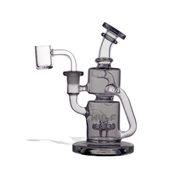 ALPHA (SMOKE) - 14MM RIG W/ QUARTZ NAIL - WULF