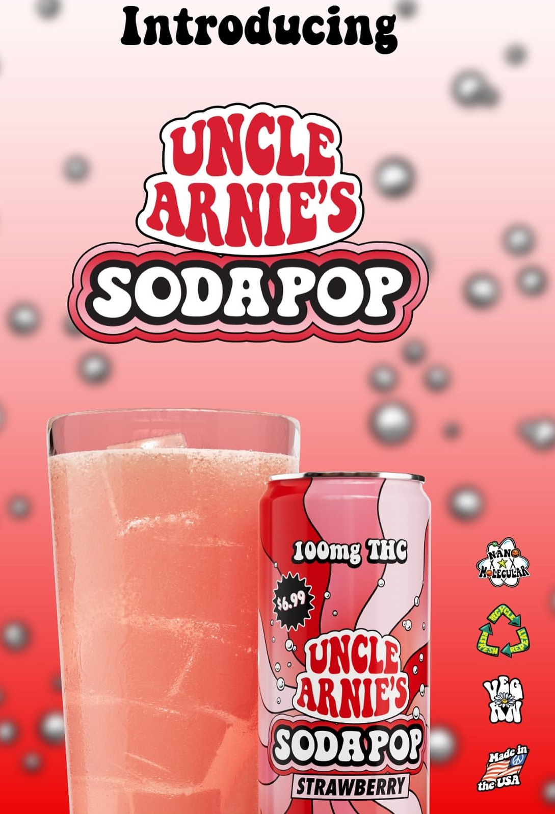 STRAWBERRY SODA (12OZ) (100MG)