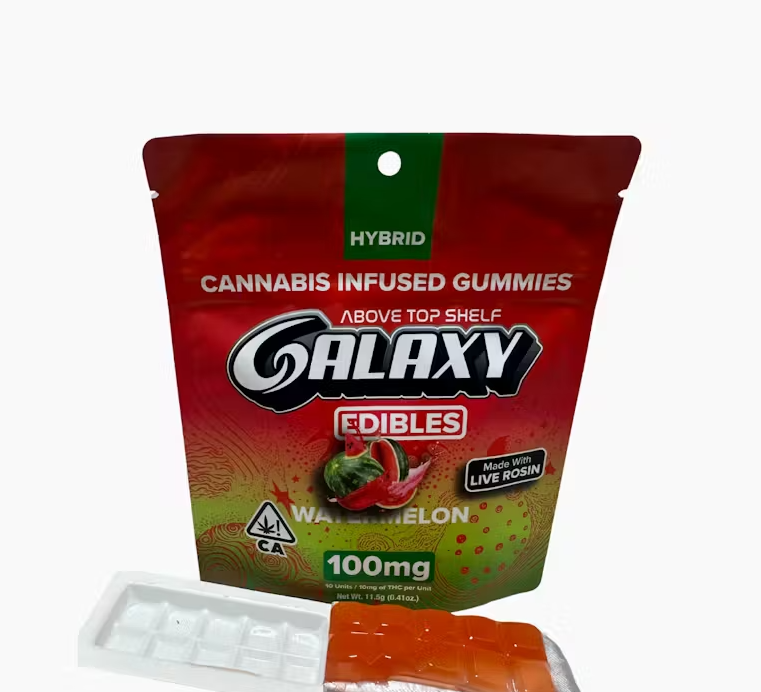 WATERMELON GUMMIES (100MG/10PC) [H] - ROSIN INFUSED