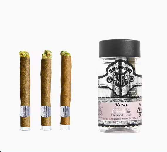 ROSA 3PK BLUNTITO [H] - 2.55G SILVER DIAMOND BLUNT