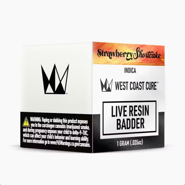 STRAWBERRY SHORTCAKE LIVE RESIN [I] - 1G BADDER - WEST COAST CURE